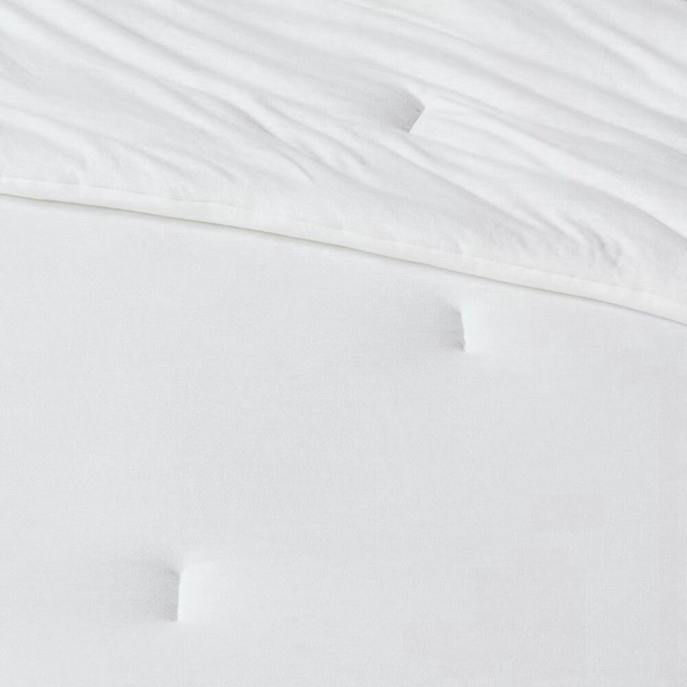 Full Queen White Jersey Comforter Room Essentials Midweight New OEKO-TEX